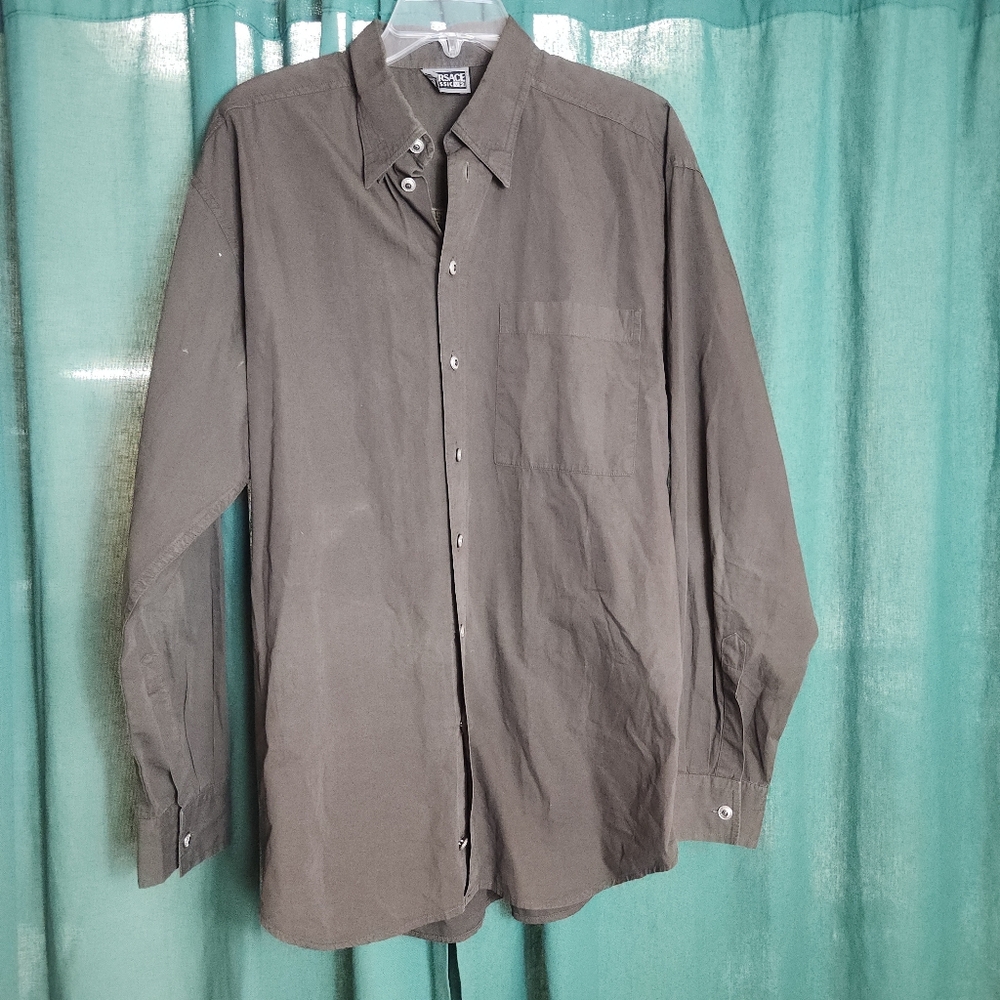 EUC Versace Classic V2 Brown Button Down Long Sleeve Shirt